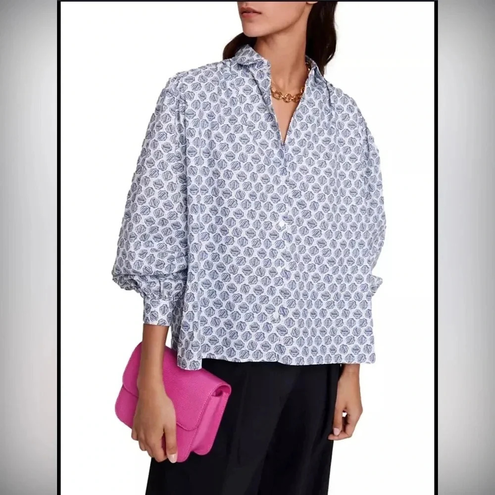 Maje
Monogram Printed Shirt